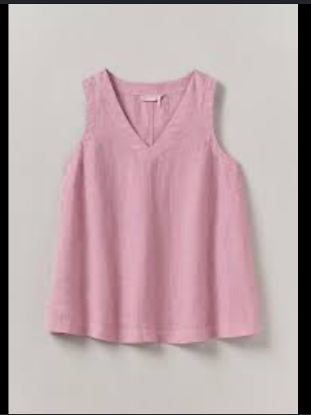 Toast Garment Dyed Linen V-Neck Tank